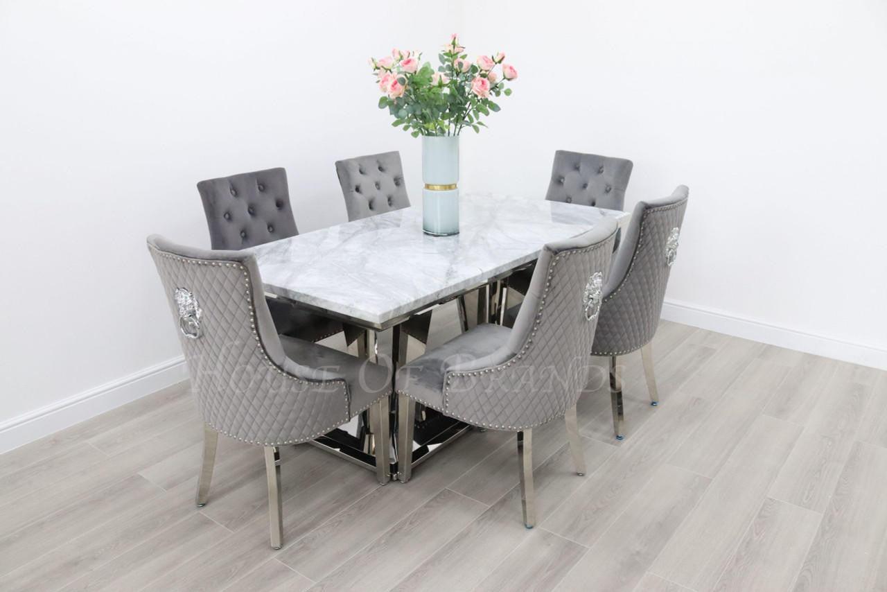 House Of Brands Sorrento Table and 6 Madrid Chairs