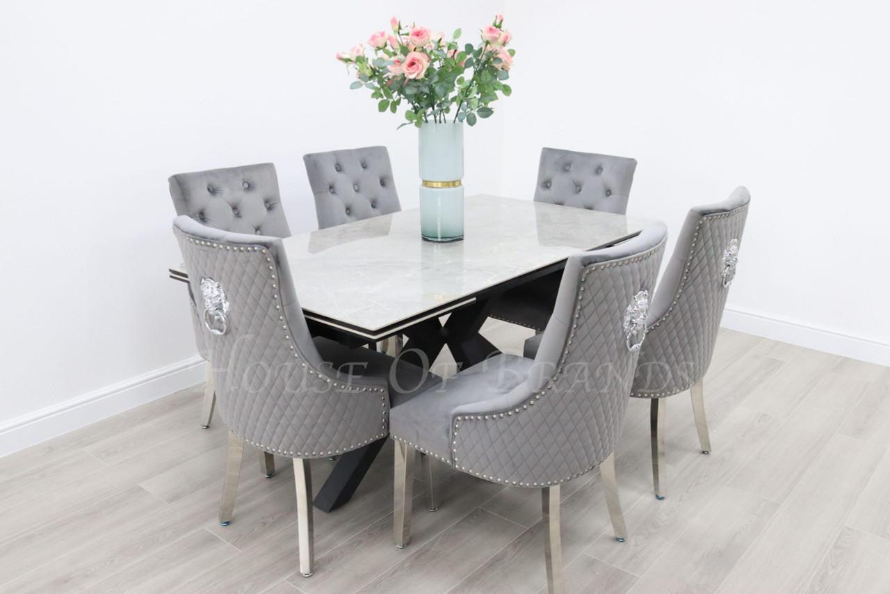 House Of Brands Palermo Table and 6 Madrid Chairs