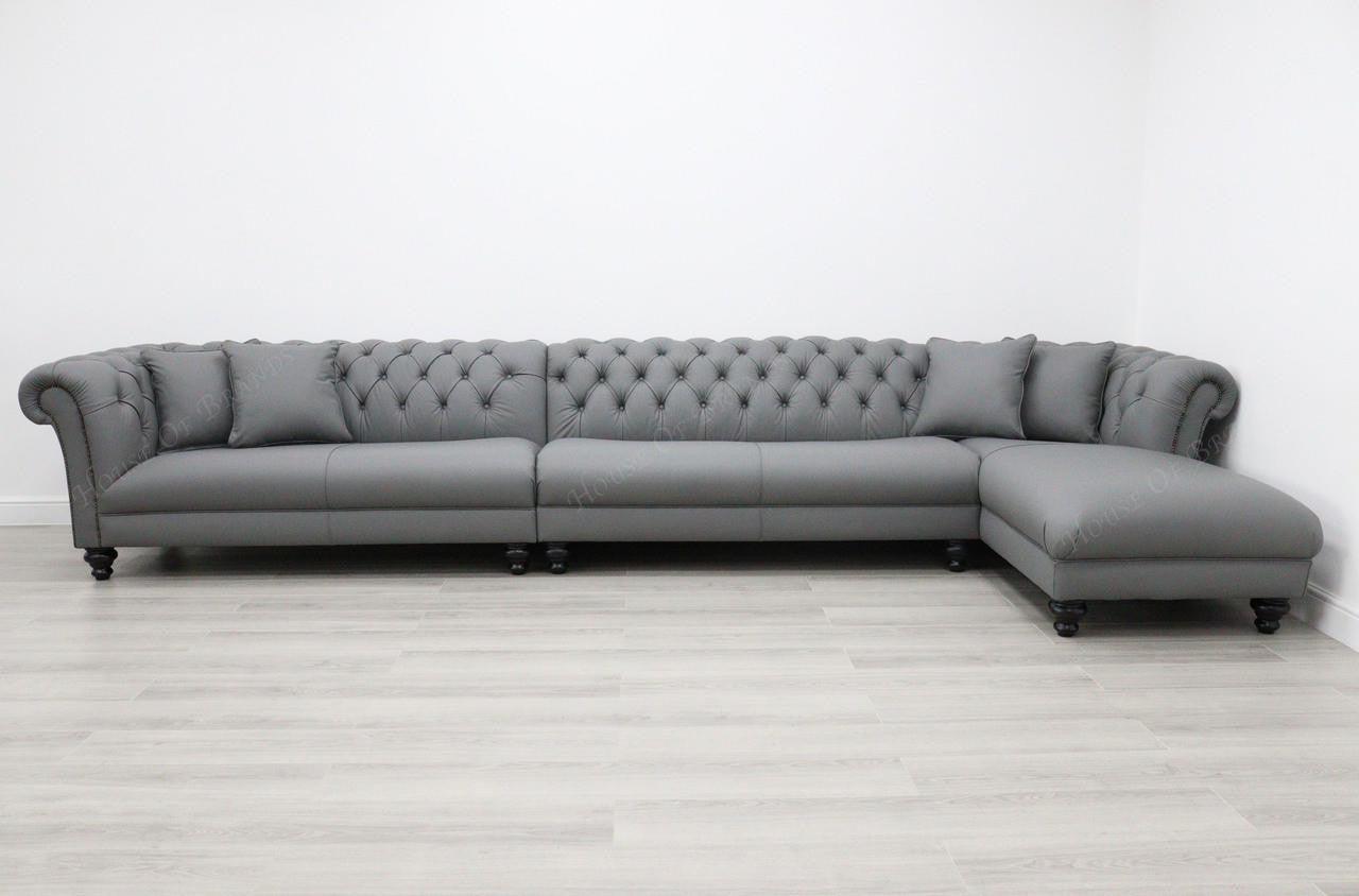 House Of Brands Buckingham Leather Corner Sofa 