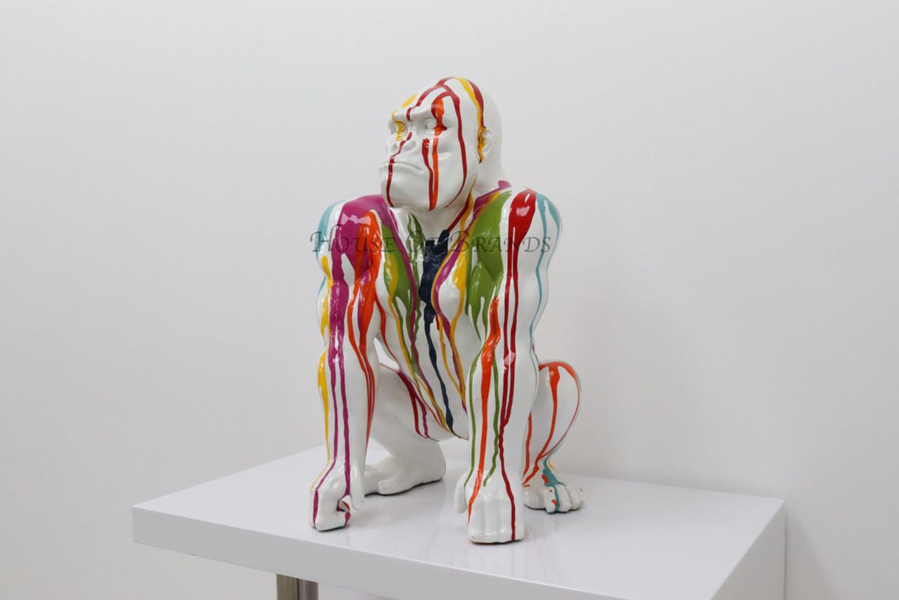 House Of Brands Graffiti Gorilla -White