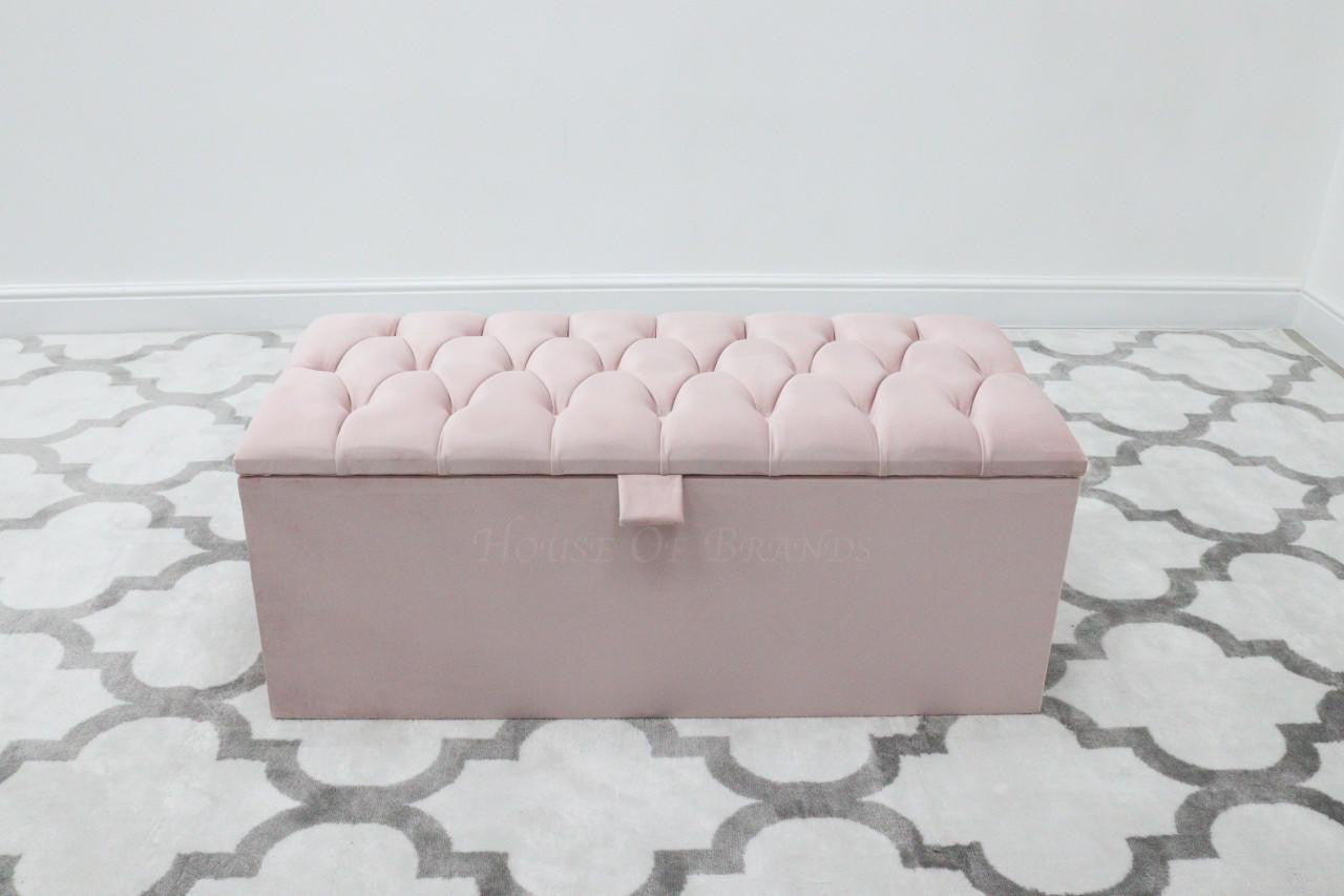 House Of Brands Tufted Ottoman Box