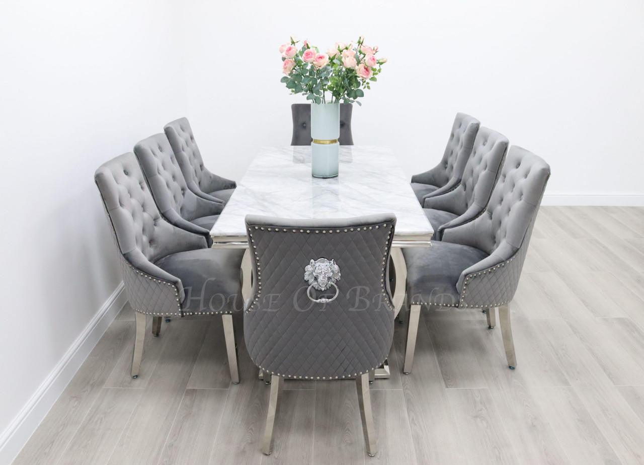 House Of Brands Venice Table and 8 Madrid Chairs