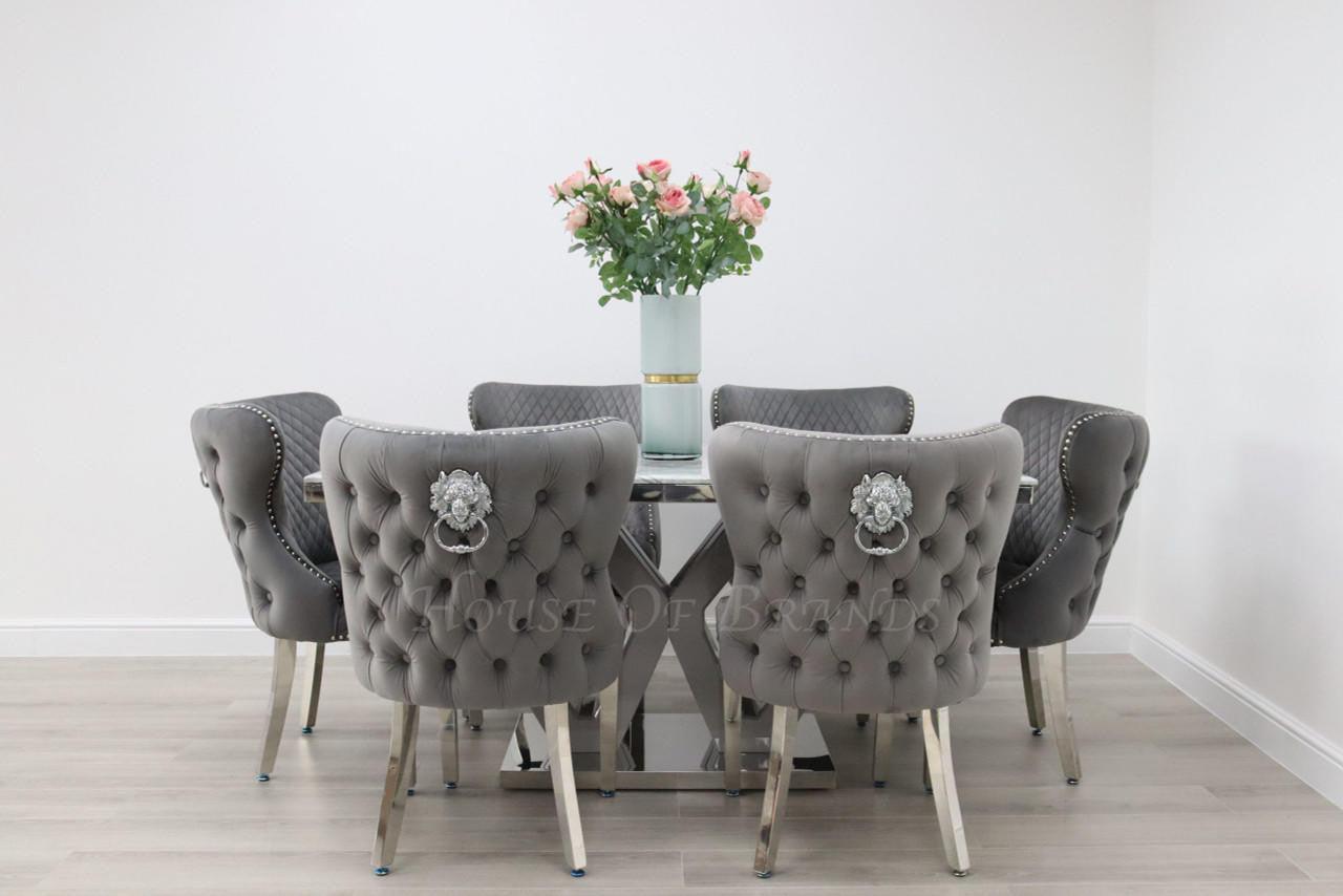 House Of Brands Amalfi Table and 6 Valencia Chairs