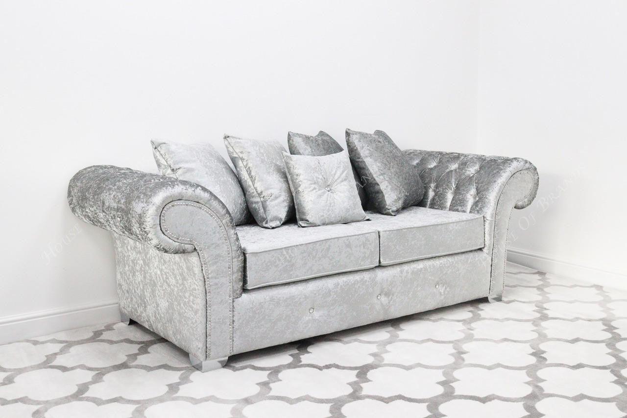 House Of Brands Bella Shimmer Velvet Sofa