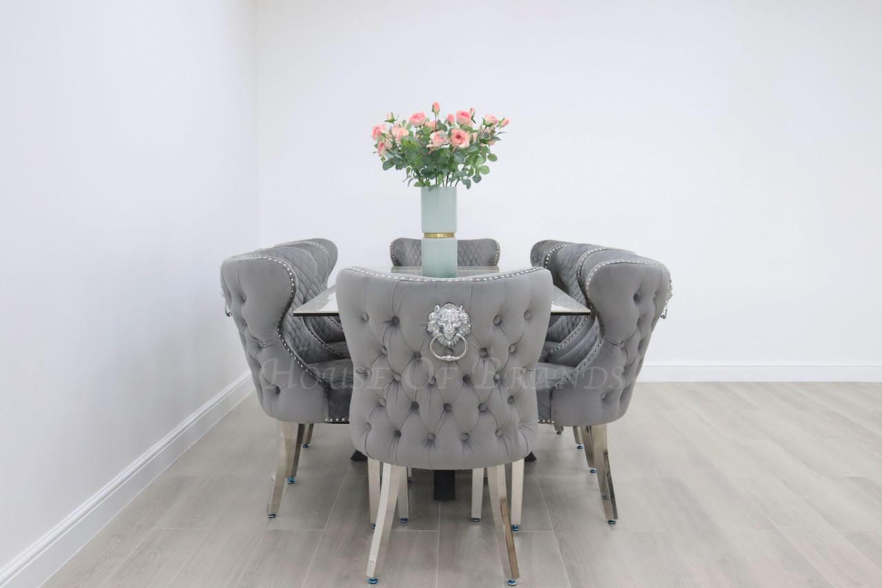 House Of Brands Palermo Table and 8 Valencia Chairs