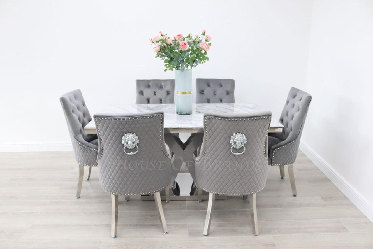 House Of Brands Amalfi Table and 6 Madrid Chairs