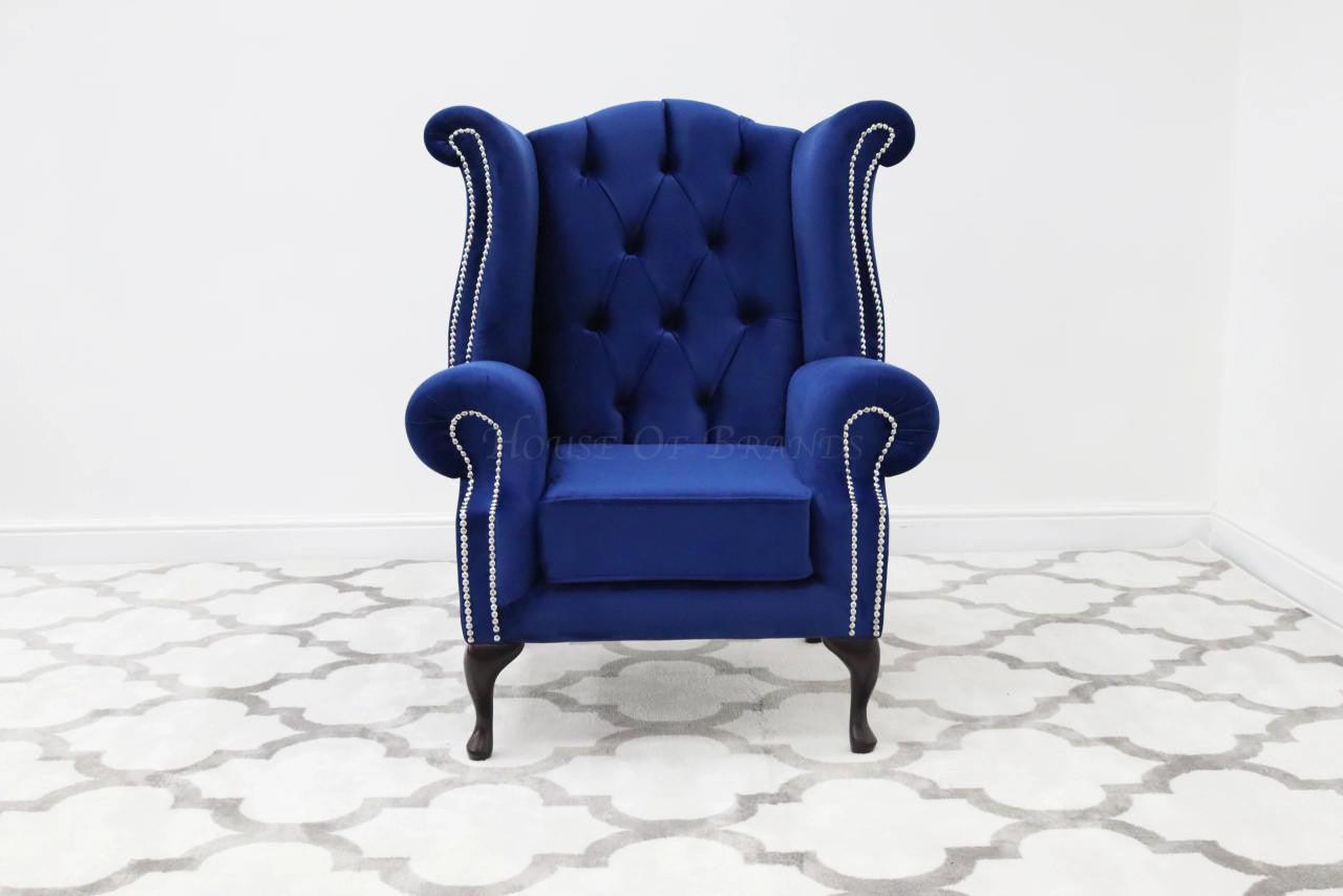 House Of Brands Queen Anne Velvet Chair