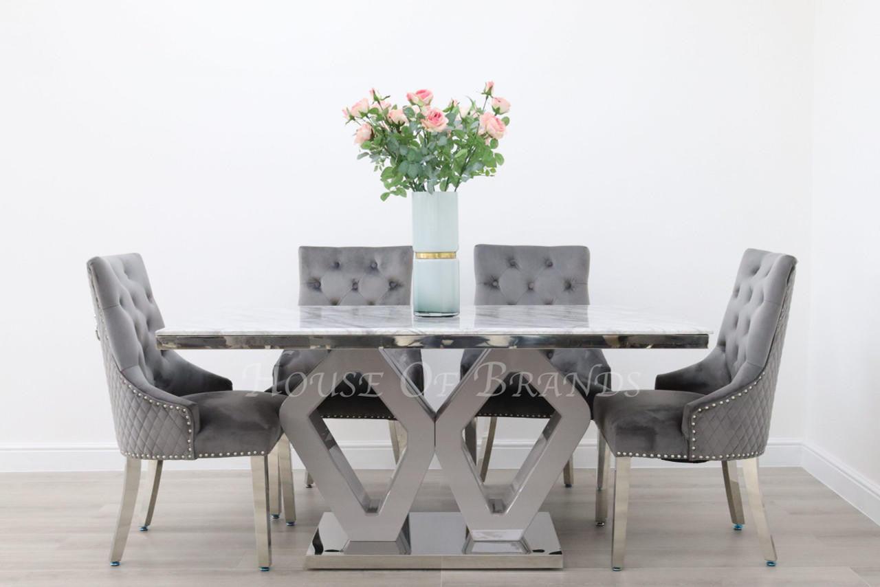 House Of Brands Amalfi Table and 4 Madrid Chairs