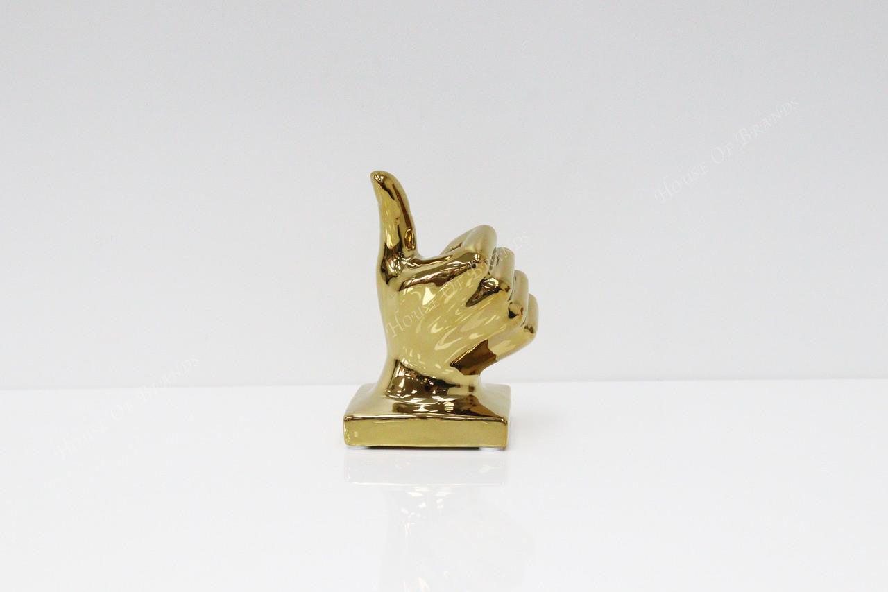 House Of Brands Small Thumbs Up - Gold