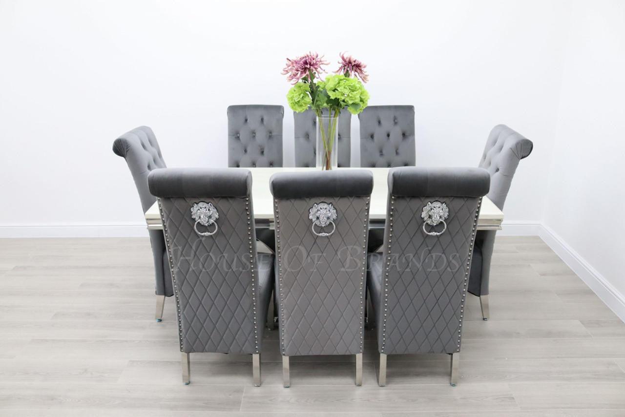 House Of Brands Sicily Table andamp; 8 Leon Chairs