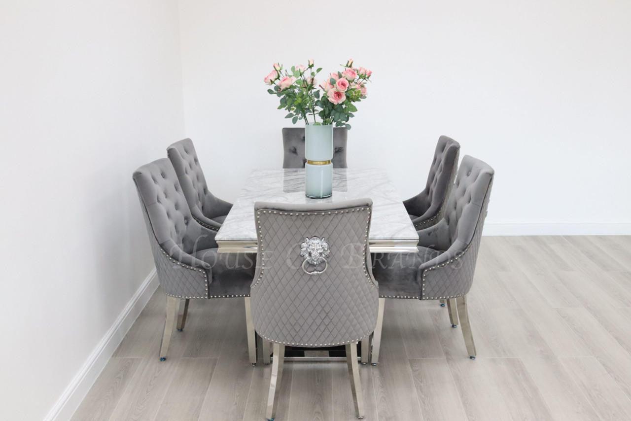 House Of Brands Naples Table and 6 Madrid Chairs