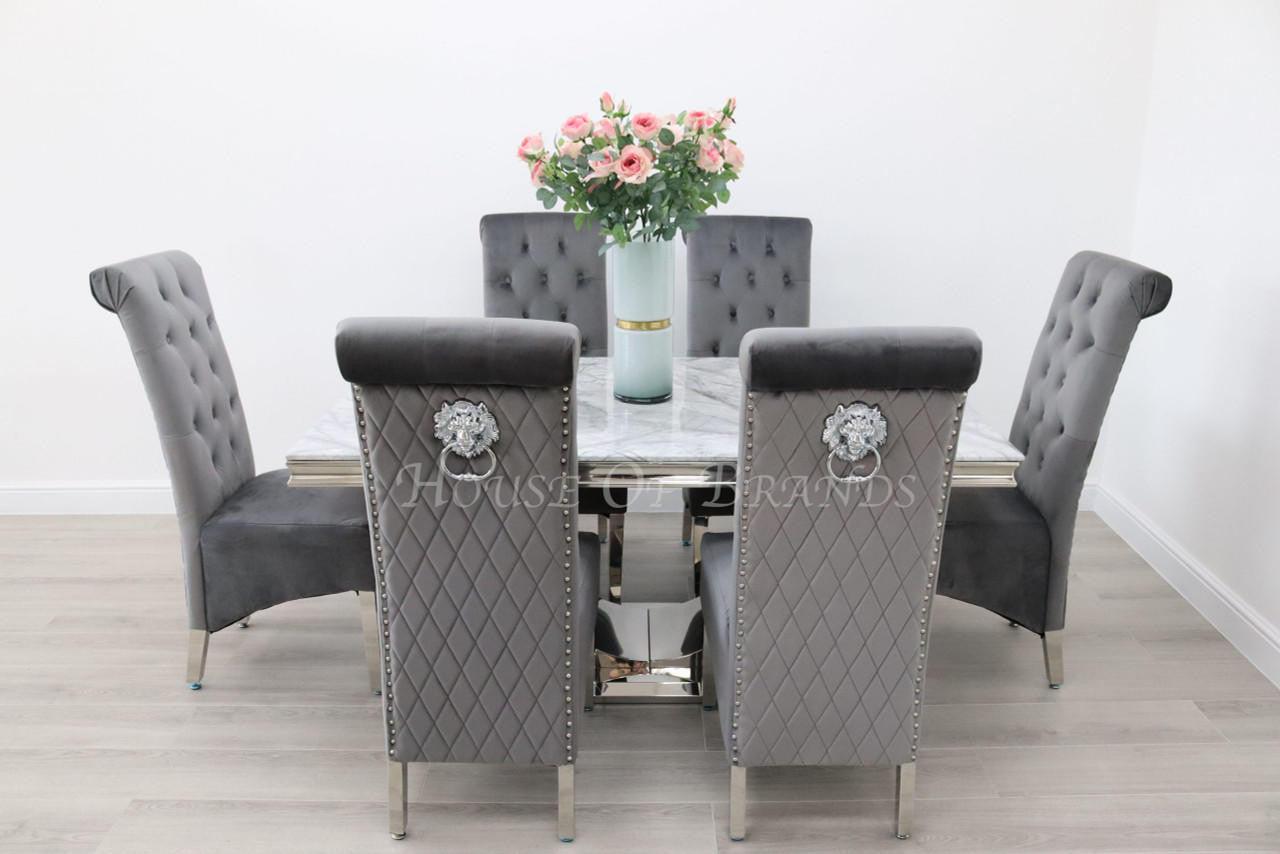 House Of Brands Naples Table and 6 Leon Chairs