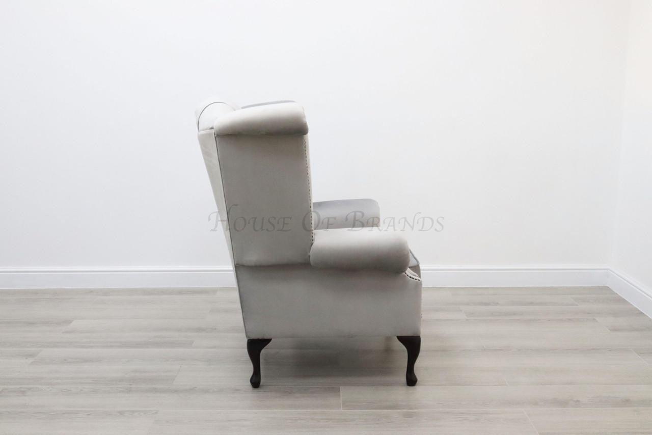 House Of Brands Queen Anne Velvet Chair