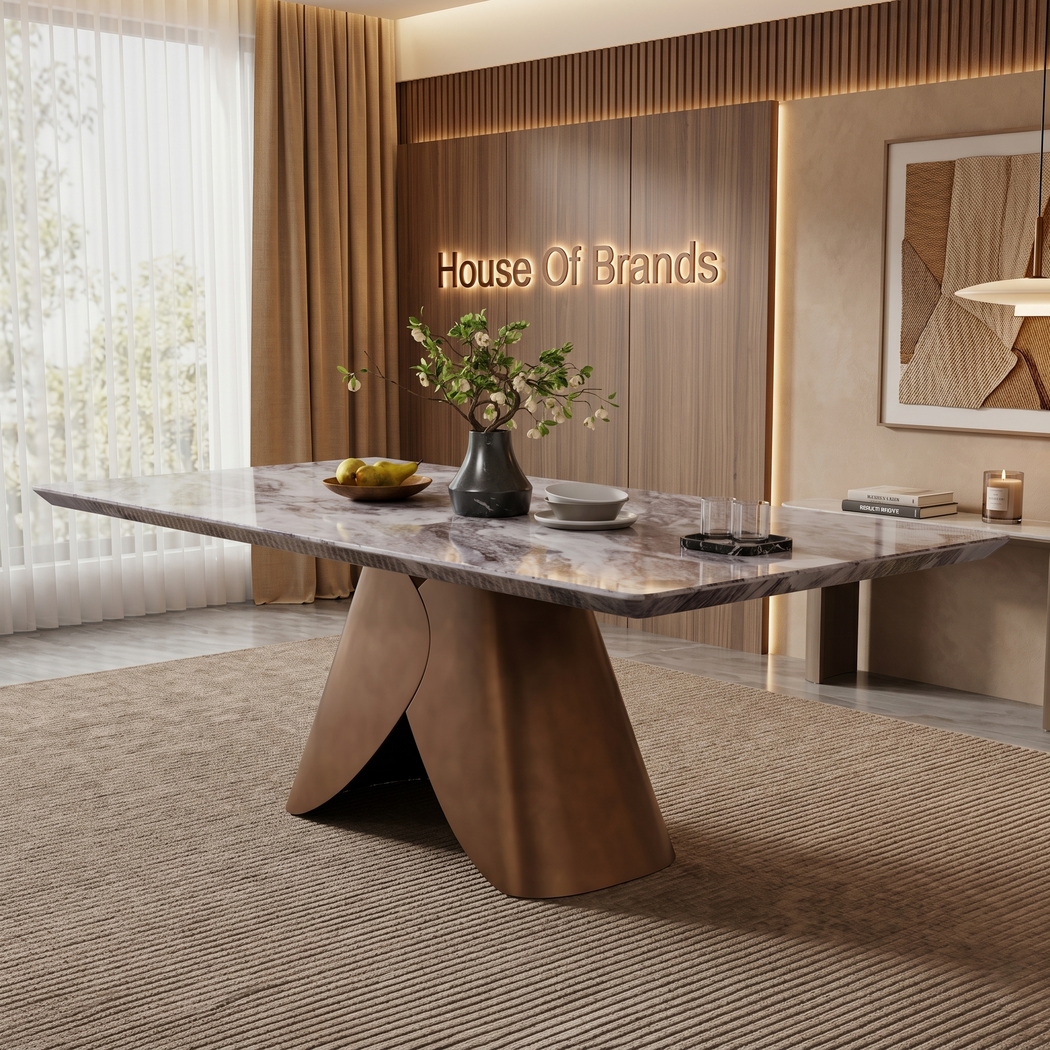 Athena Marble Dining Table