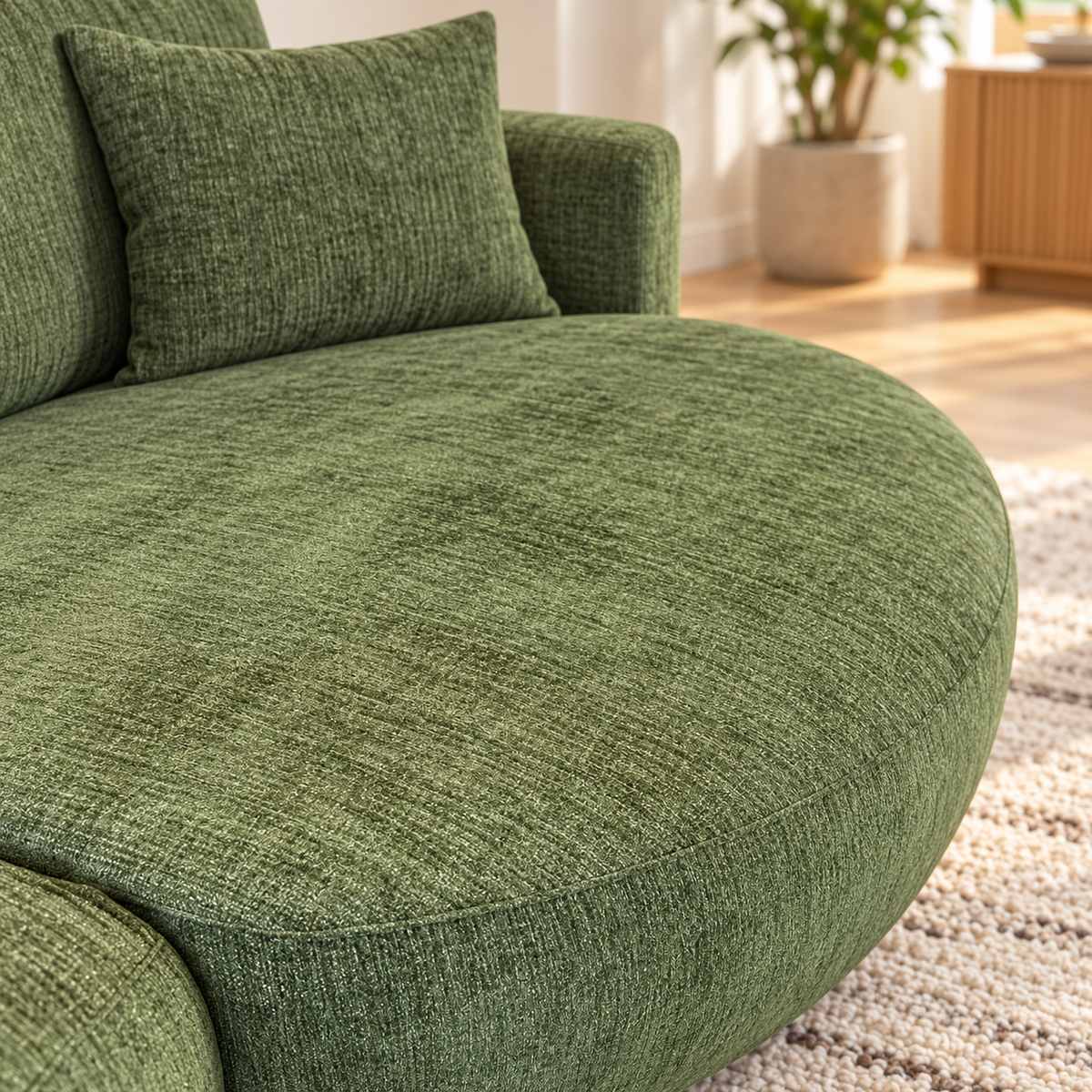 Denver Green Electric Recliner Left Hand