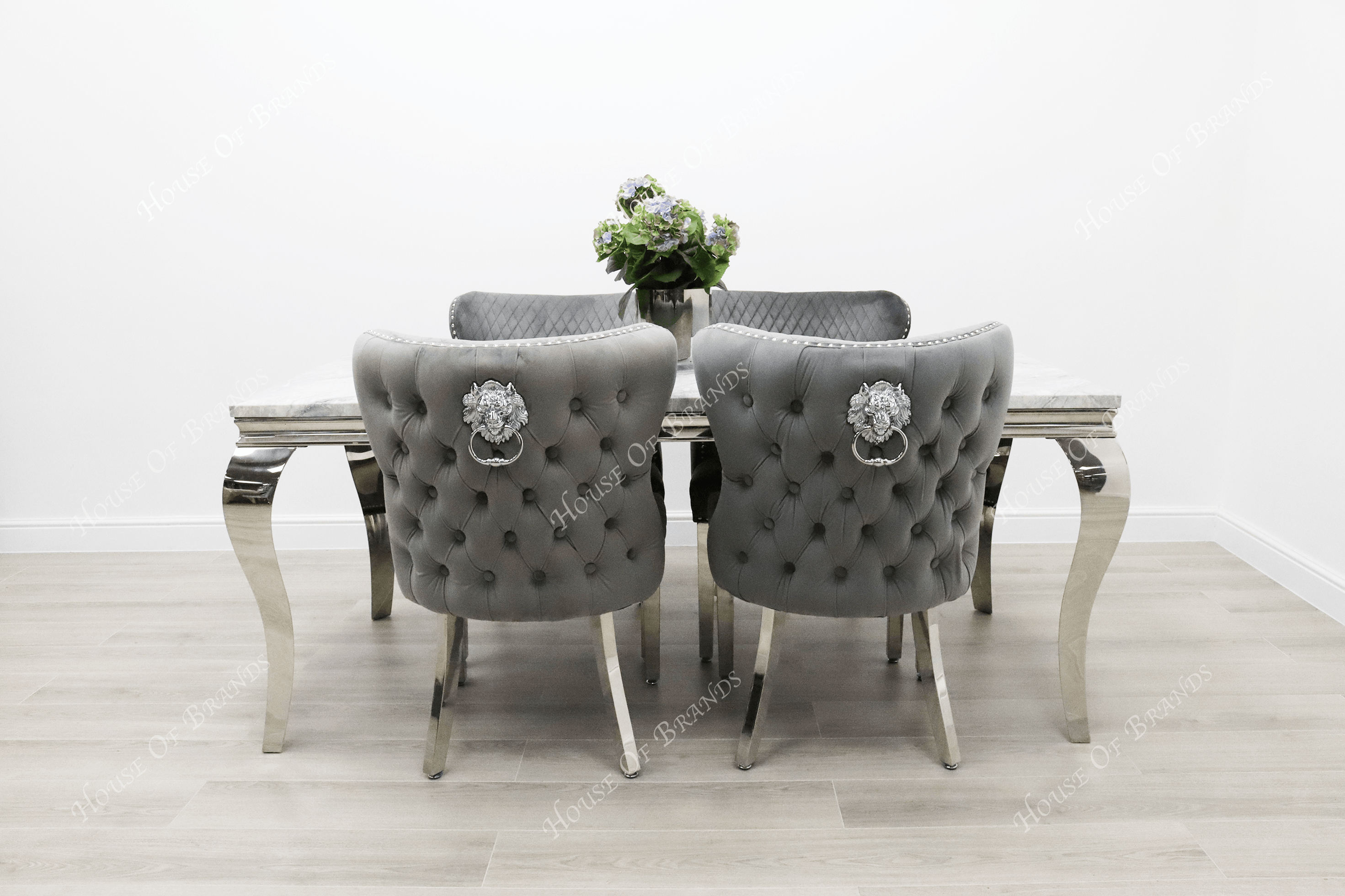 1.8m Rome Table & 4 Valencia Chairs - House Of Brands