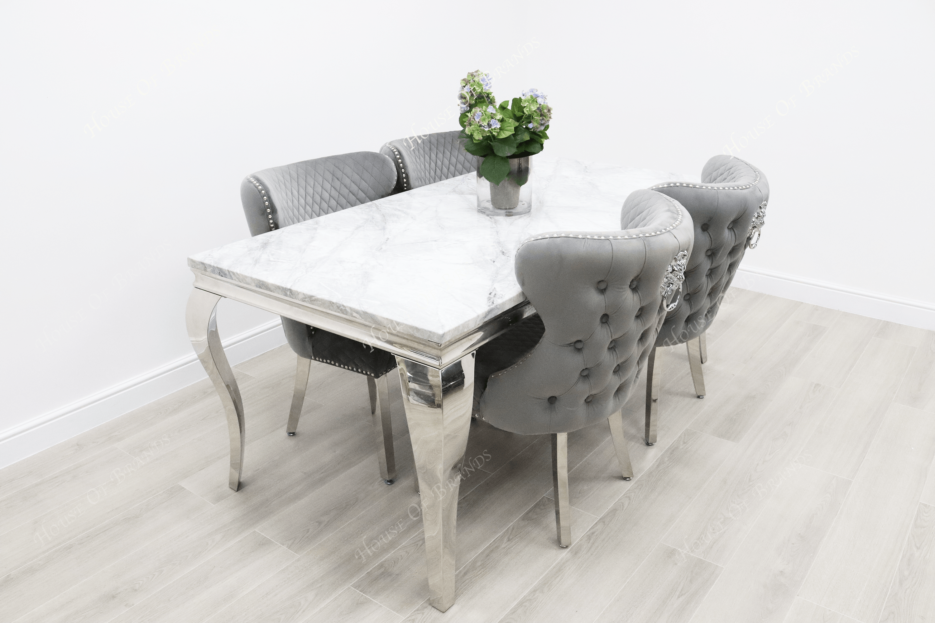 1.8m Rome Table & 4 Valencia Chairs - House Of Brands