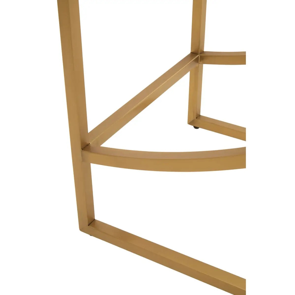 Vogue Right Half Moon Shelf Unit Gold