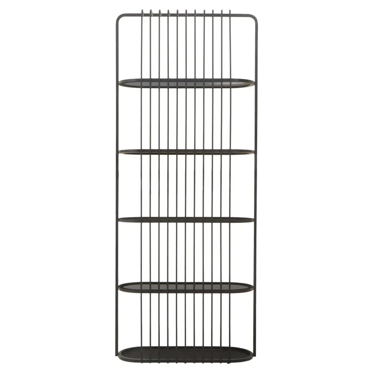 Vogue Five Tier Black Shelf Unit