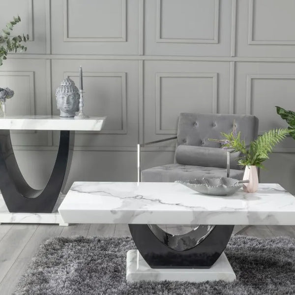 Mondo White Marble Coffee Table