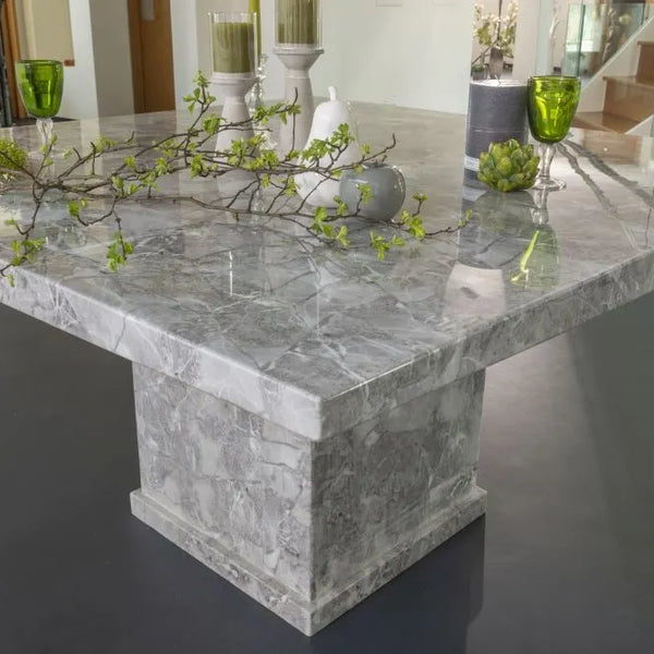 Turin Grey Marble Dining Table