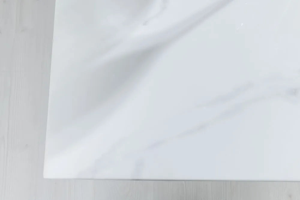 Turin White Marble Dining Table