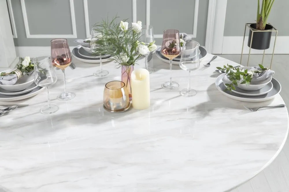 Carrera Marble Dining Table