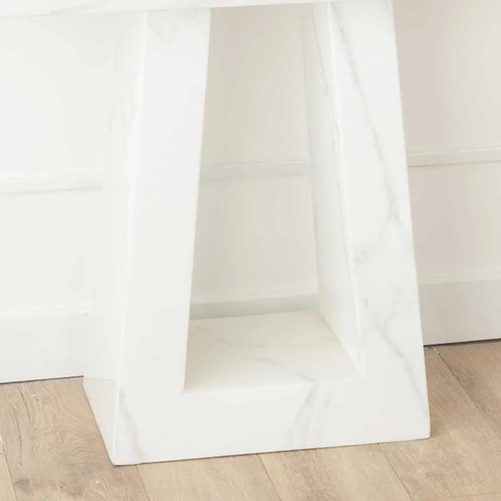 Bianco Marble Console Table White