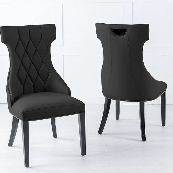 Mimi Black Leather Chair