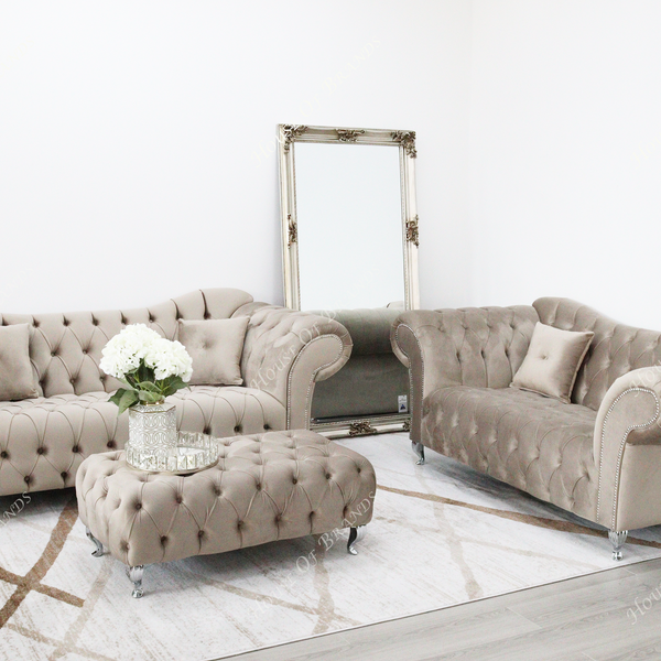 Estelle Velvet Sofa