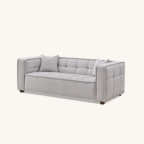 3 Seater Aluxo Murray Sofa Range in Putty Boucle Fabric