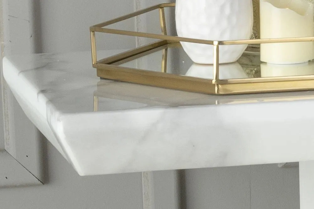 Nero White Marble Console Table