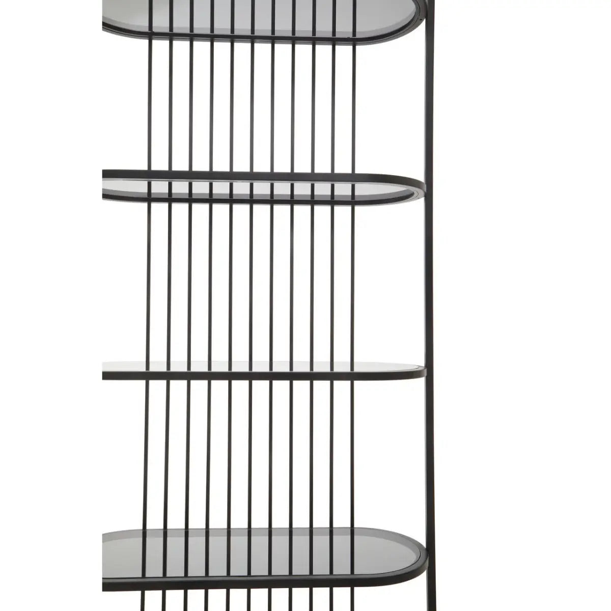 Vogue Five Tier Black Shelf Unit