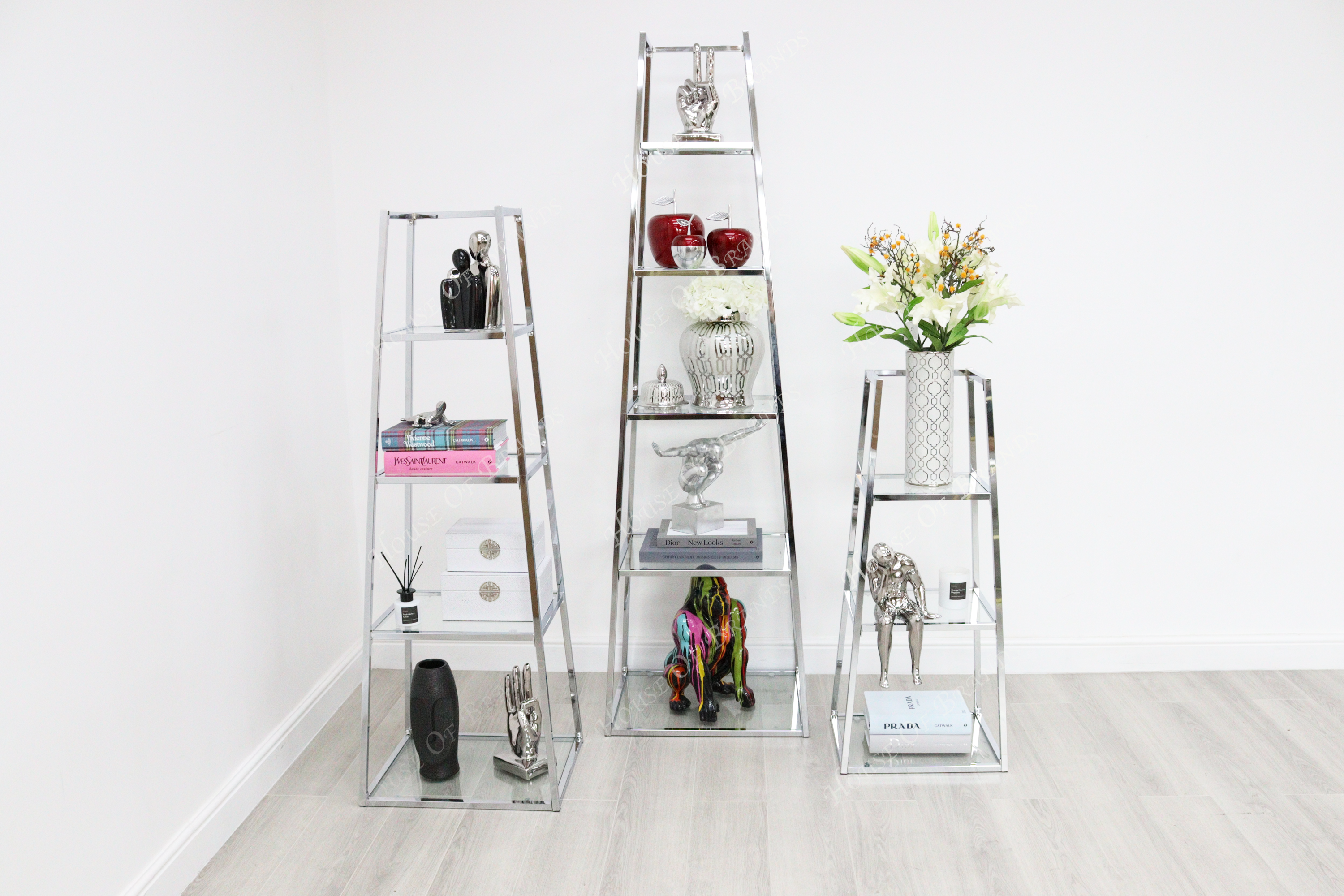 5 Tier Silver Stand