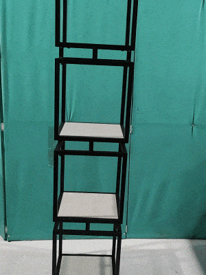 4-Tier Square Display Unit