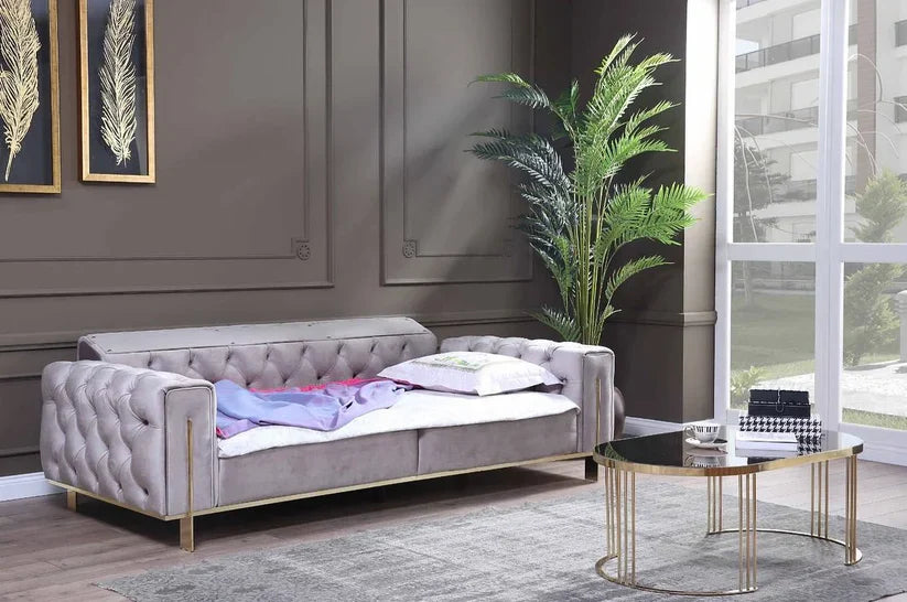 Gold 2 Seater Sofa