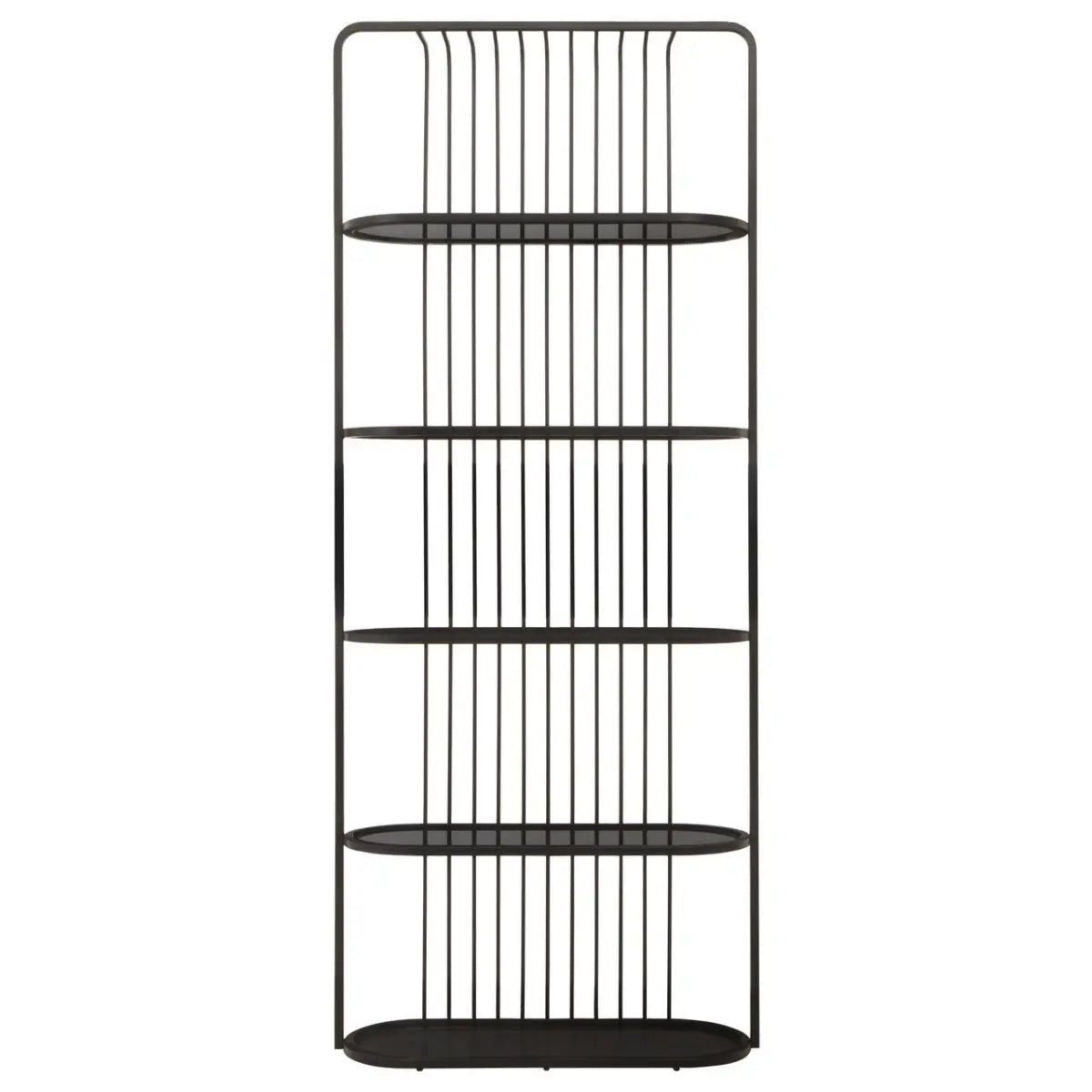 Vogue Five Tier Black Shelf Unit