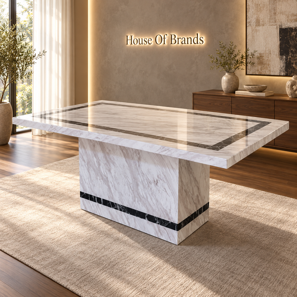 Arzano Cream Marble Dining Table
