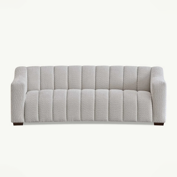 Aluxo Astoria 3 Seater Sofa In Oatmeal Boucle Fabric