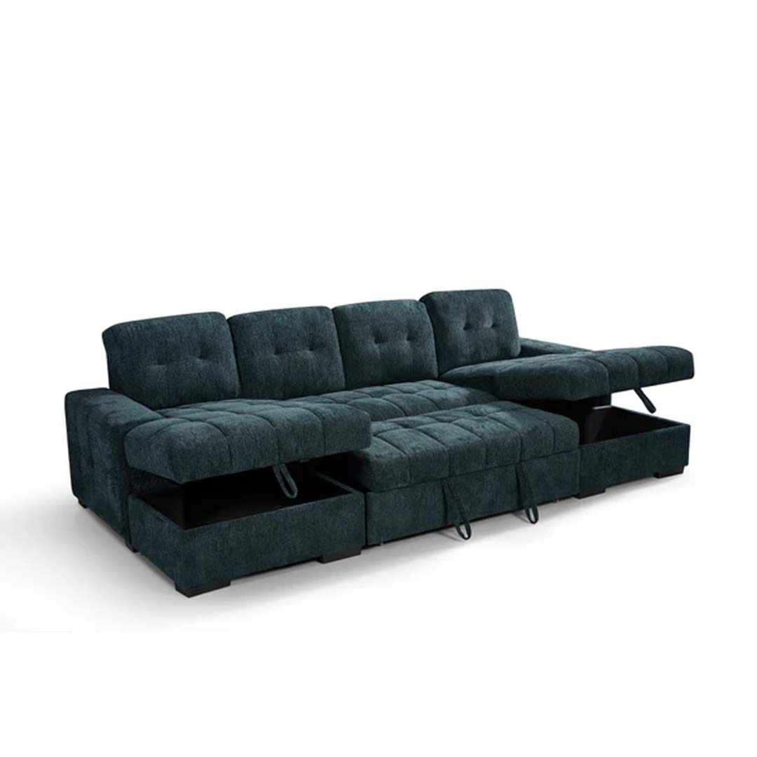 Amalfi Large U Shaped Sofa Bed with Storage