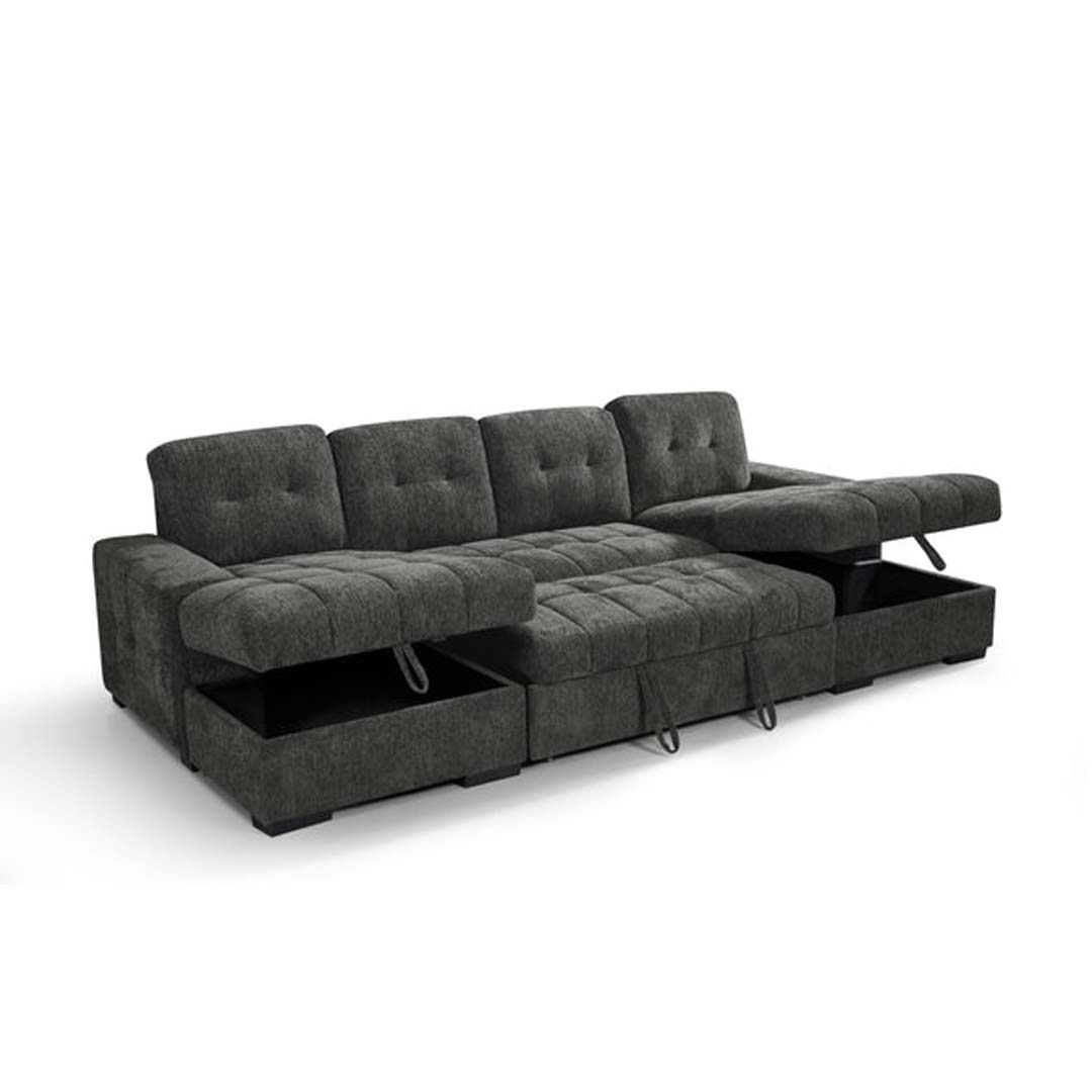 Amalfi Large U Shaped Sofa Bed with Storage
