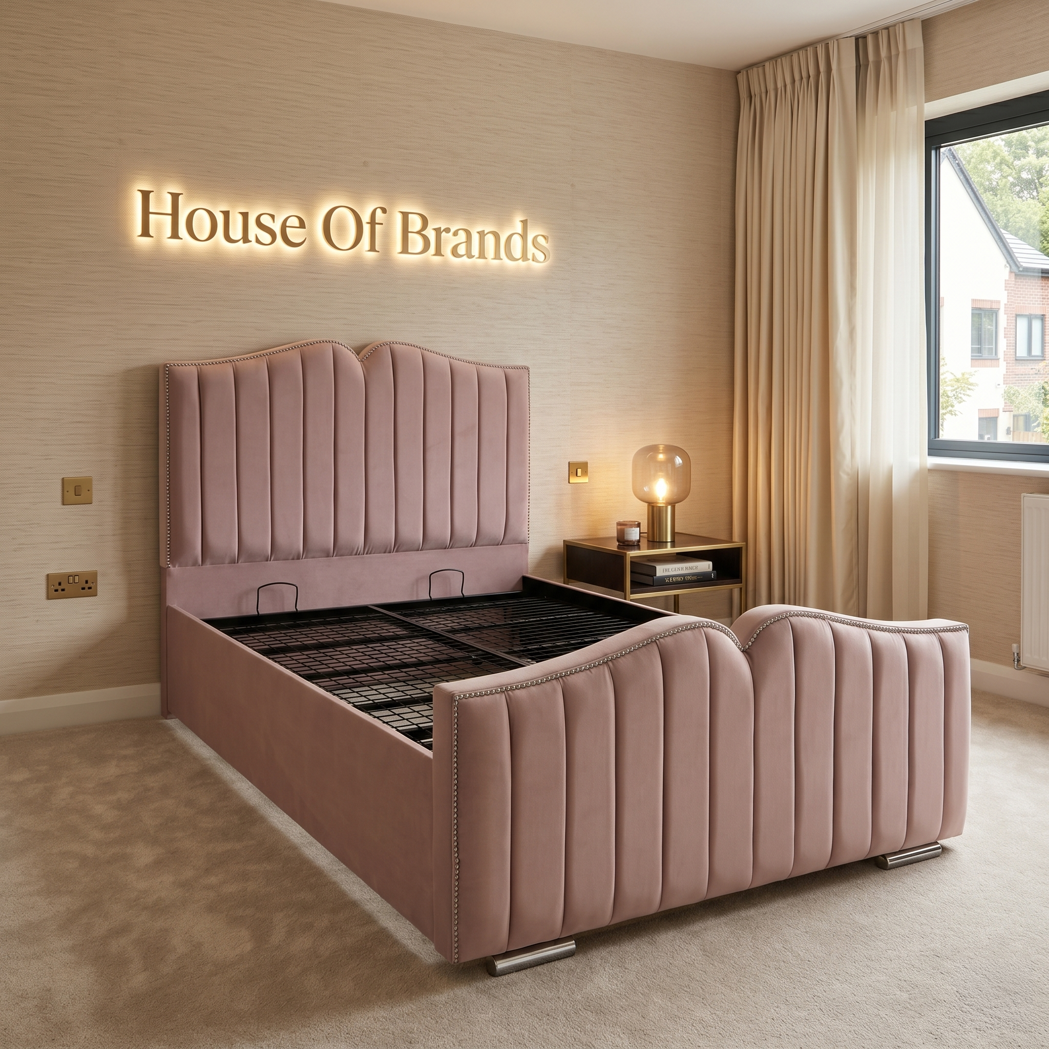 Arizona Panel Ottoman Storage Bed