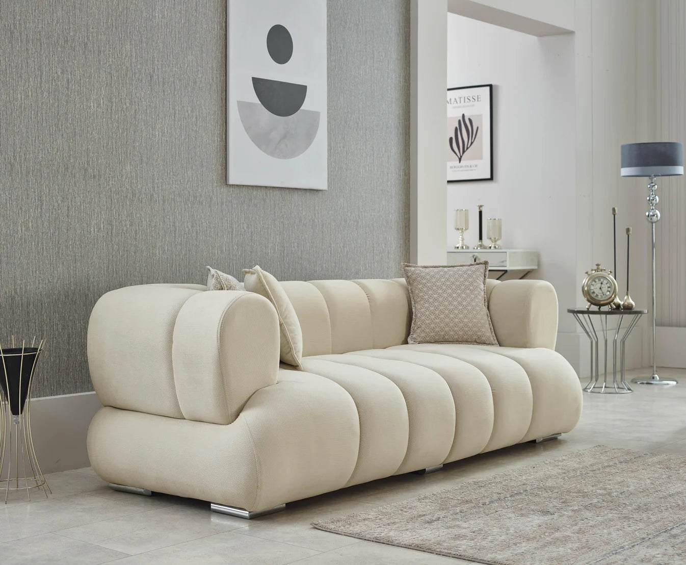 Arturo Beige Sofa Set 3+2