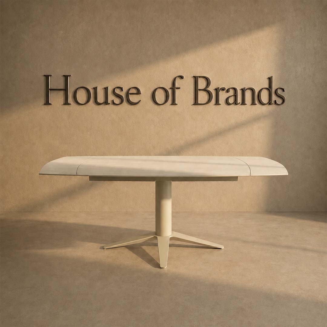 Astra Extendable Travertine-Effect Ceramic Dining Table – 127–177cm