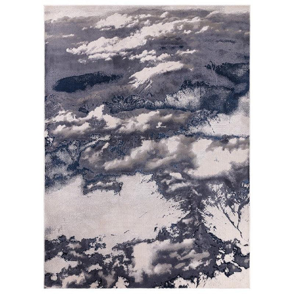 Aurora Storm Blue AU20 Marble Rug