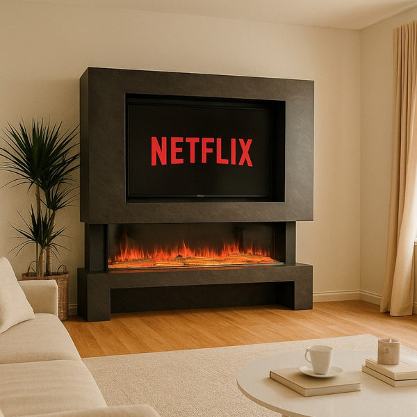 Hestia 1562 Electric Fire & Austin 1562 Media Wall Package