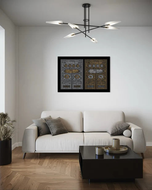 Bab al-Kaabah – Kiswah Door Canvas