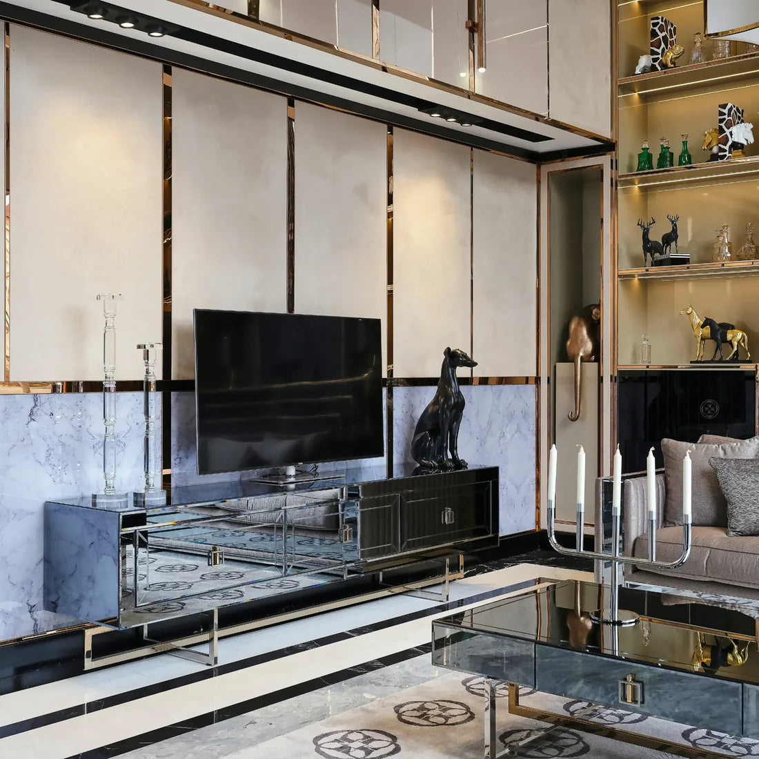 Belgrad TV Stand with Ample Storage