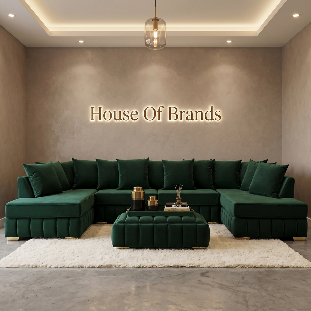 Beverly U Shape Scatter Back Sofa