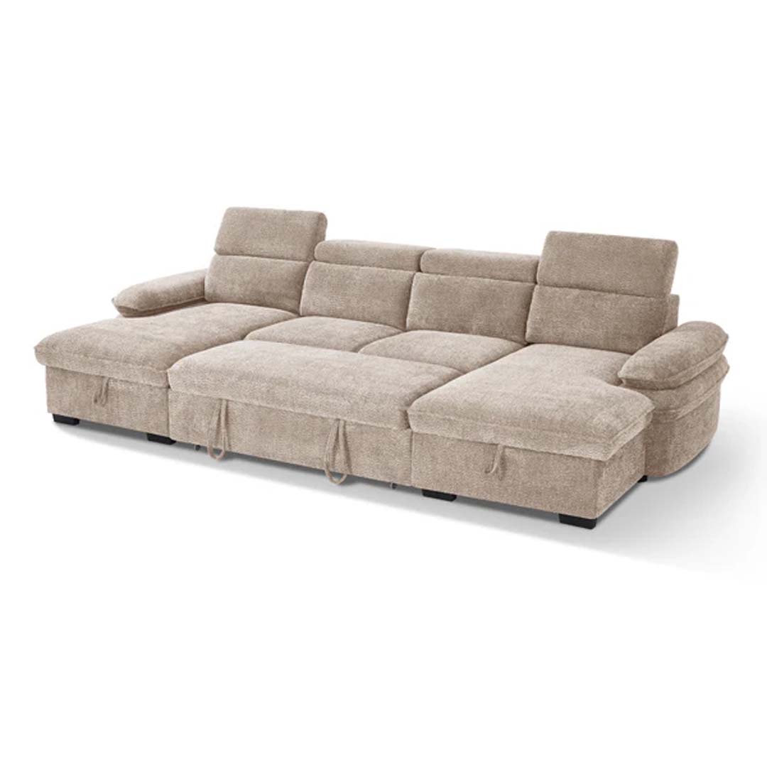 Billie Large U Shaped Sofa Bed with Lift Up Storage